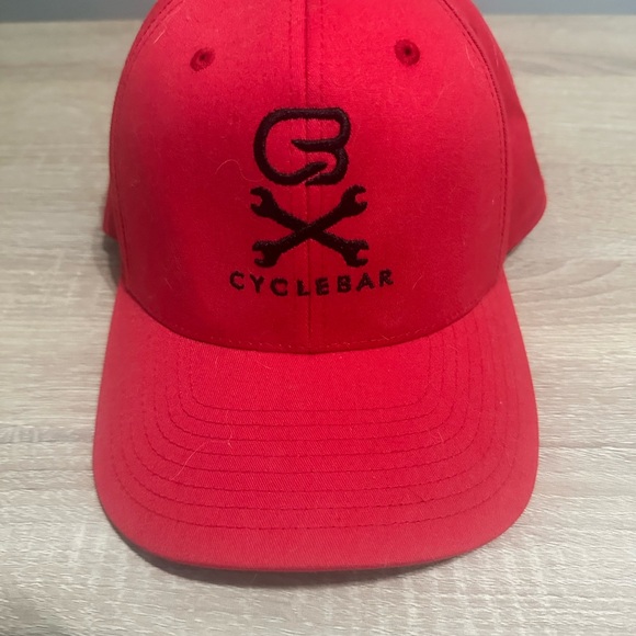 CycleBar Red Baseball Cap - Picture 1 of 5